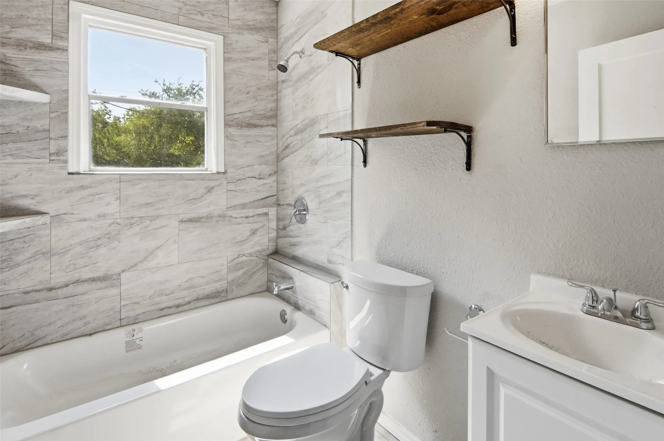 totally remodeled bathroom including new plumbing