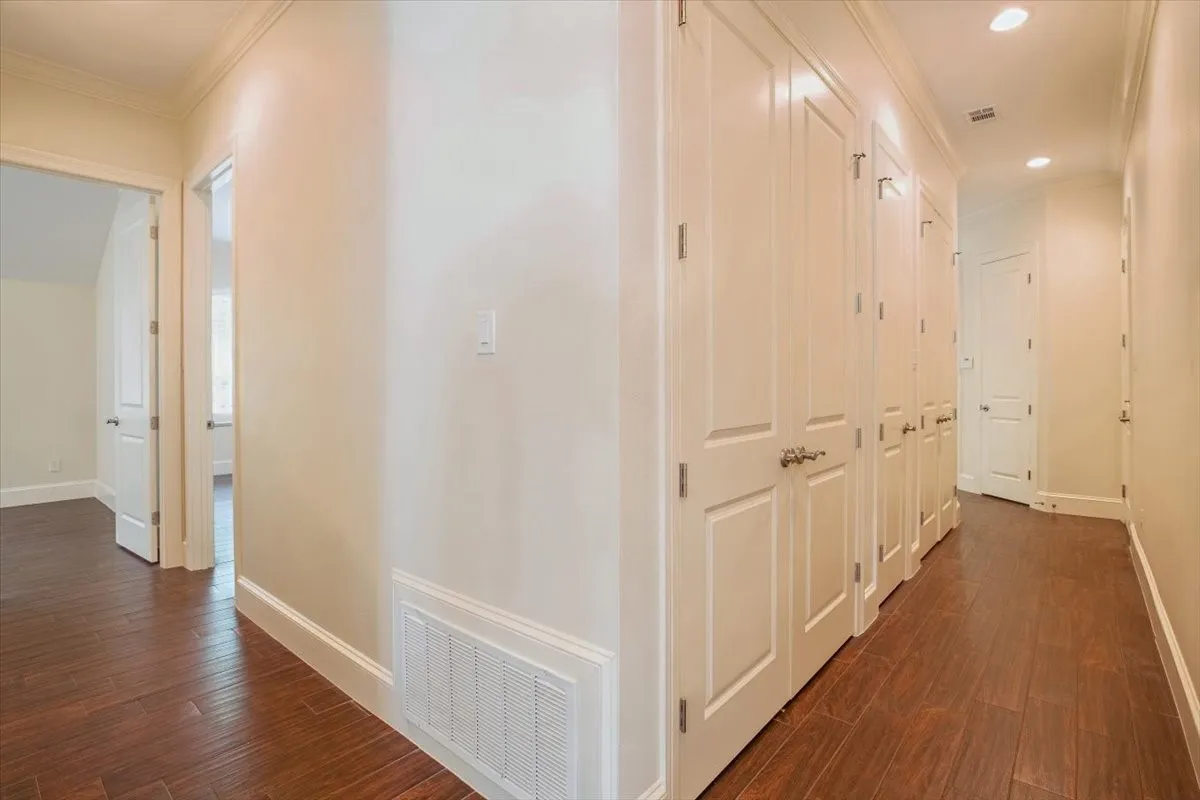 Numerous closets
