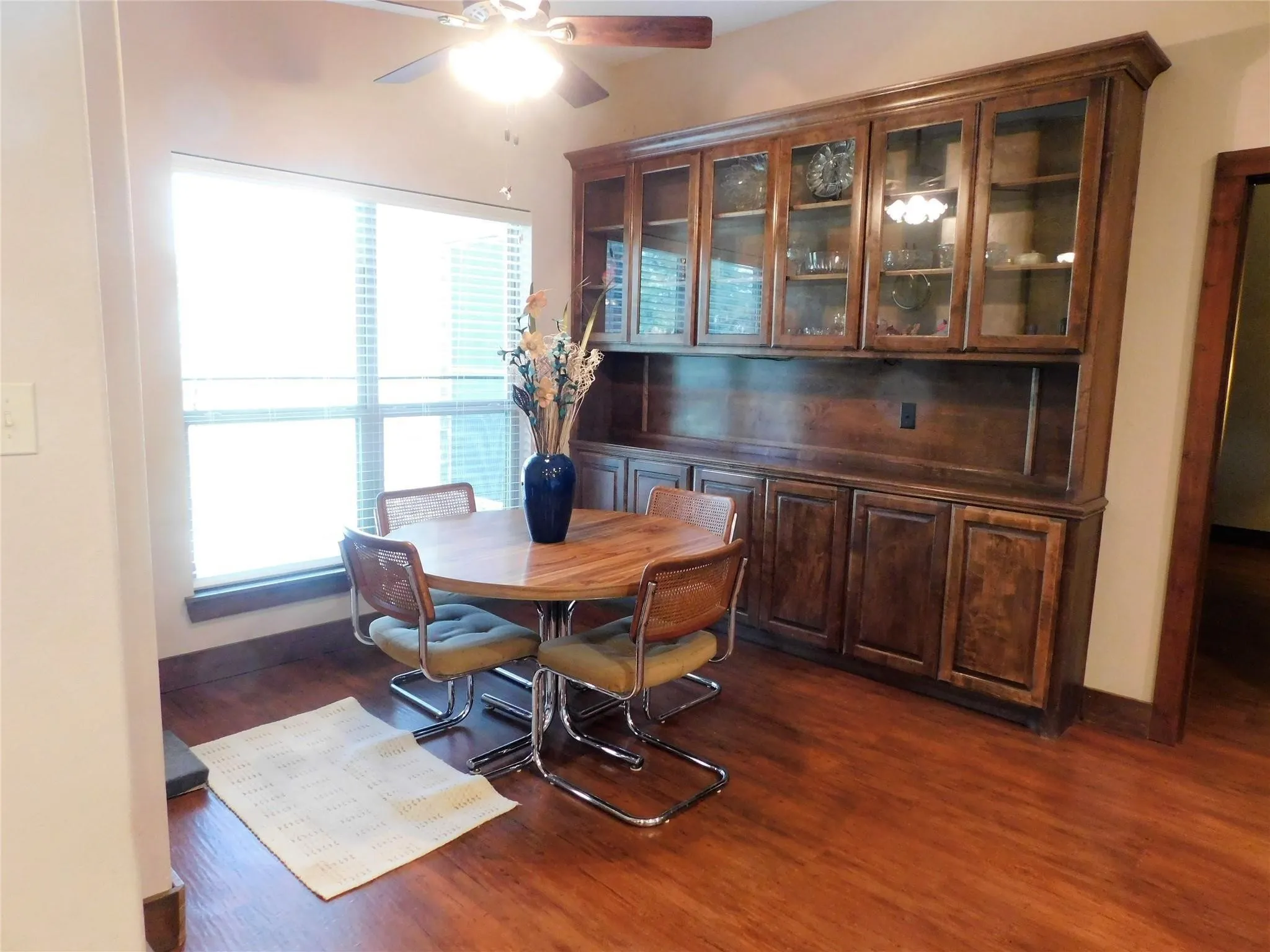 Dining area with built in hutch