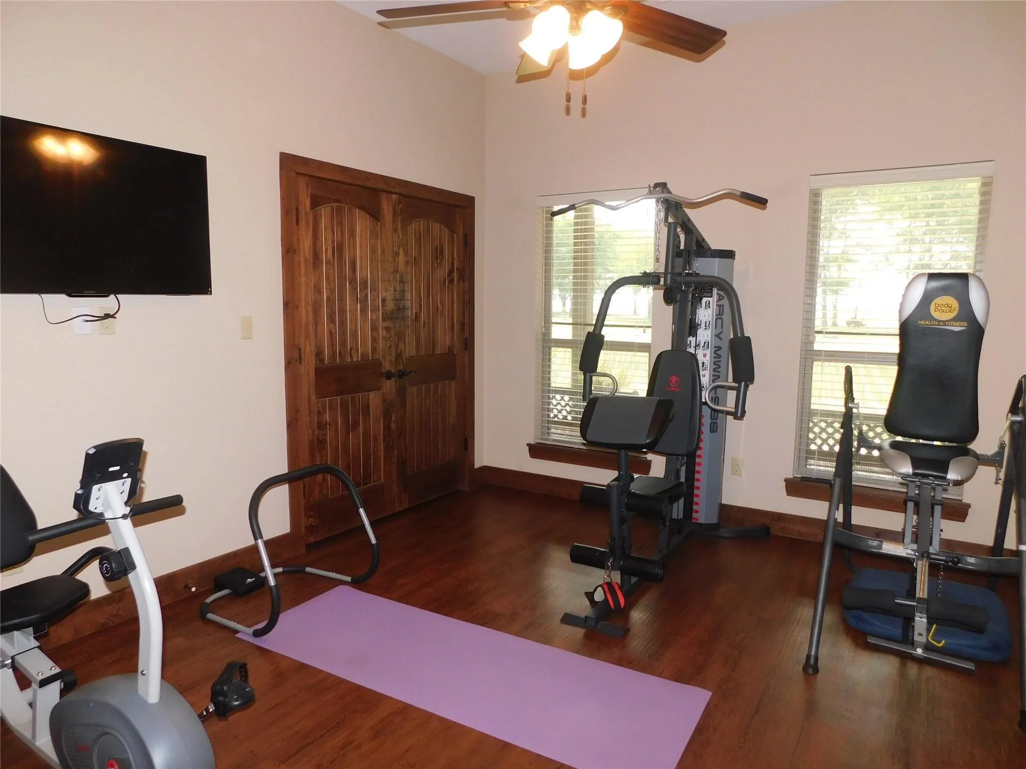 4th Bedroom used as the exercise room