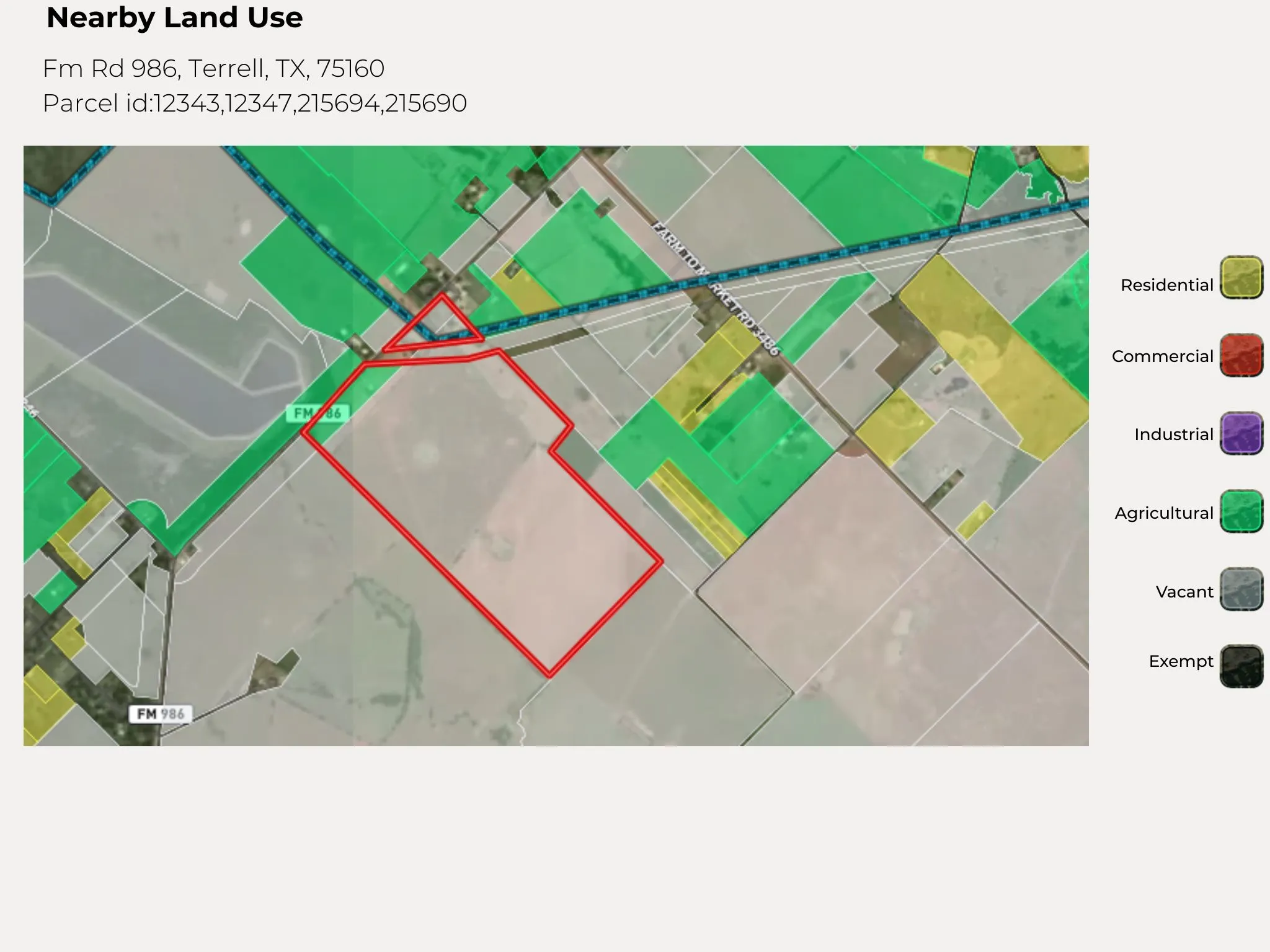 Unimproved Land For Sale in Kaufman County , 0 Fm Rd 986, Terrell, Texas 75160, 0, 0, Garage spaces, 0 Sqft, built in 0, Price $7,600,000, mls#21356229, Real Estate Agent in Terrell, Homes For Sale in Kaufman county, Homes For Sale in Terrell, Realtor in Terrell Texas, Real Estate Brokerage Independent Realty Texas, Luminita Cordes Realtor