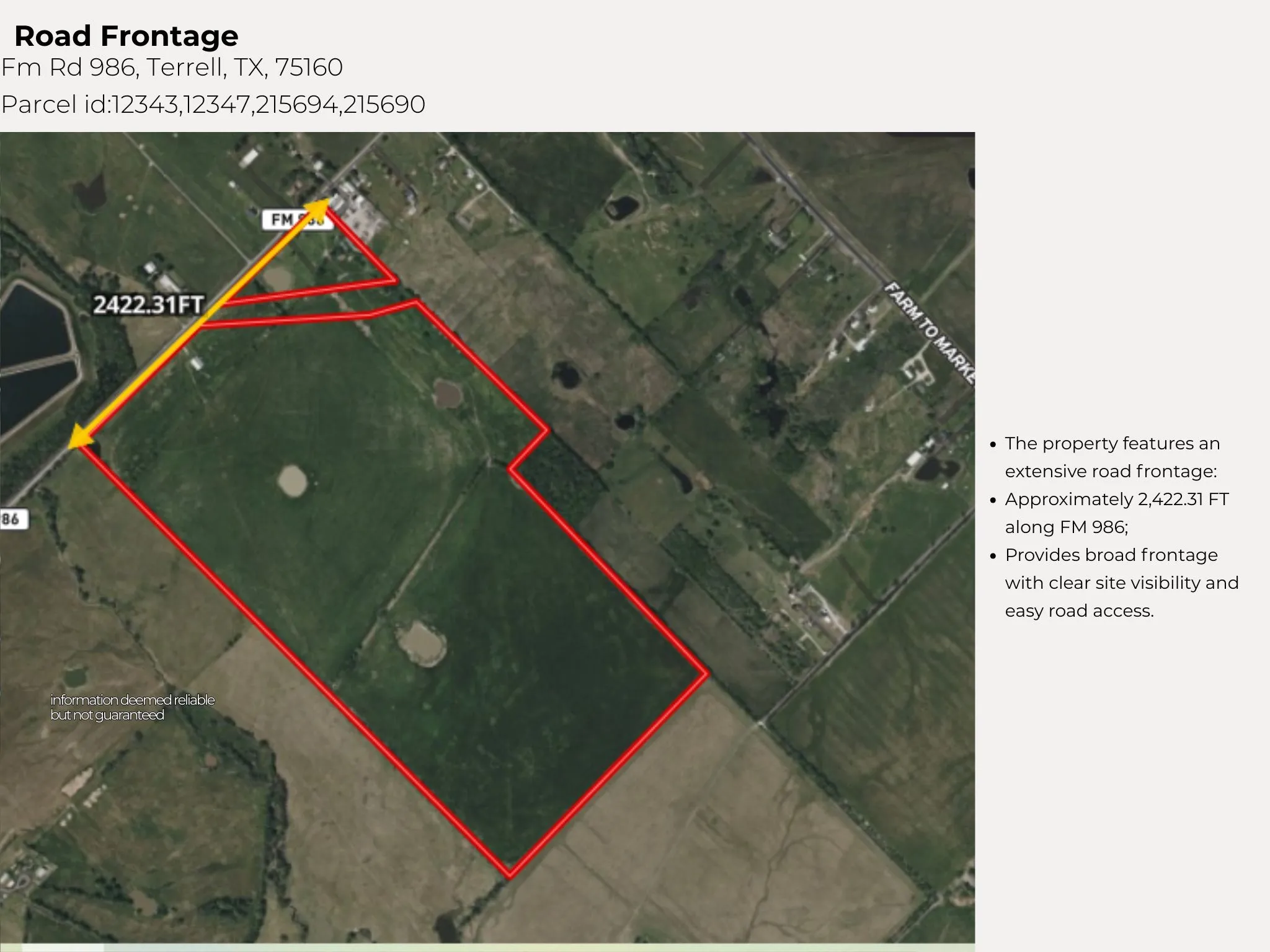 Unimproved Land For Sale in Kaufman County , 0 Fm Rd 986, Terrell, Texas 75160, 0, 0, Garage spaces, 0 Sqft, built in 0, Price $7,600,000, mls#21356229, Real Estate Agent in Terrell, Homes For Sale in Kaufman county, Homes For Sale in Terrell, Realtor in Terrell Texas, Real Estate Brokerage Independent Realty Texas, Luminita Cordes Realtor