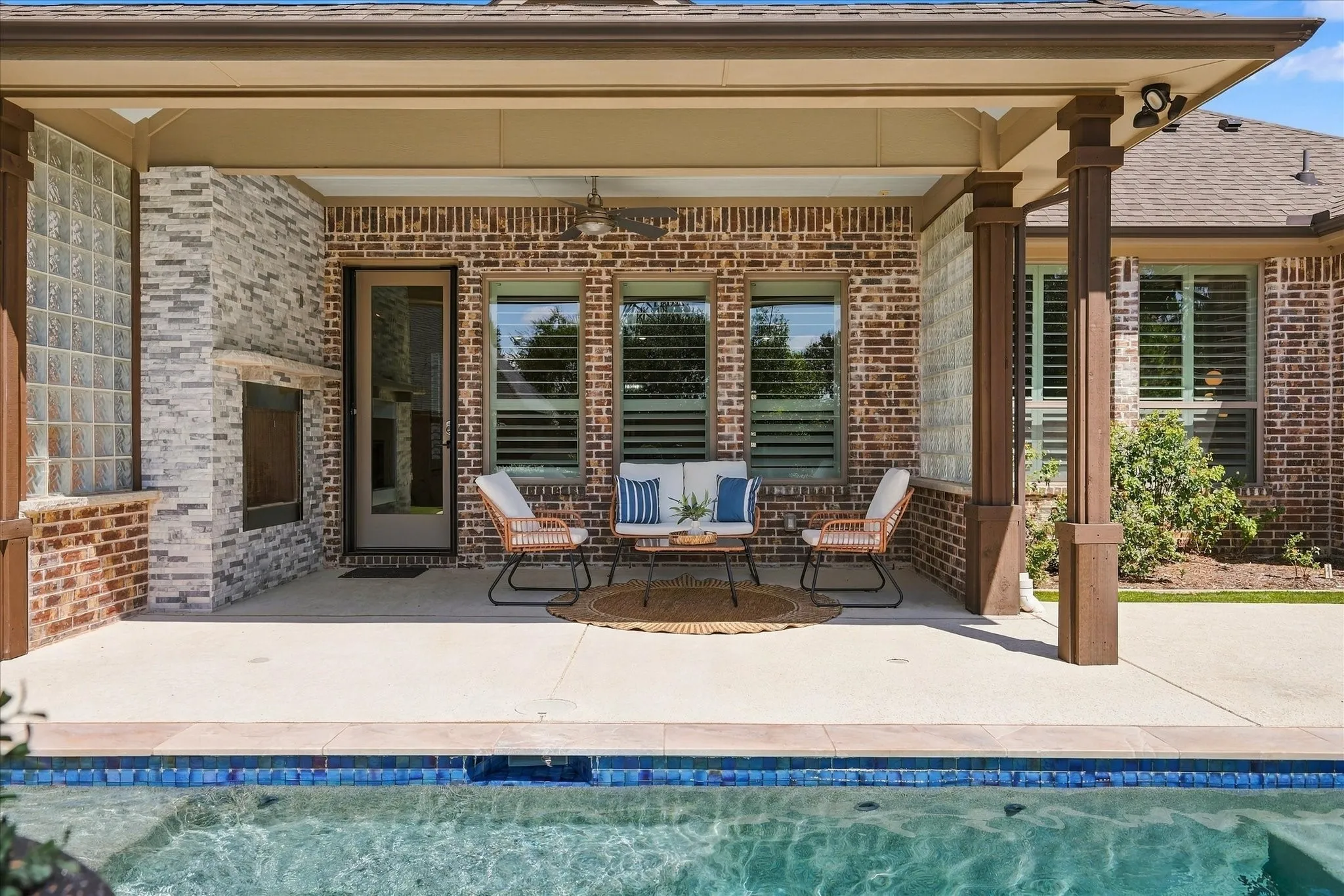 The pool can be heated anytime you want!  The pool equipment is tucked away on the side of the house, out of sight and hearing range.