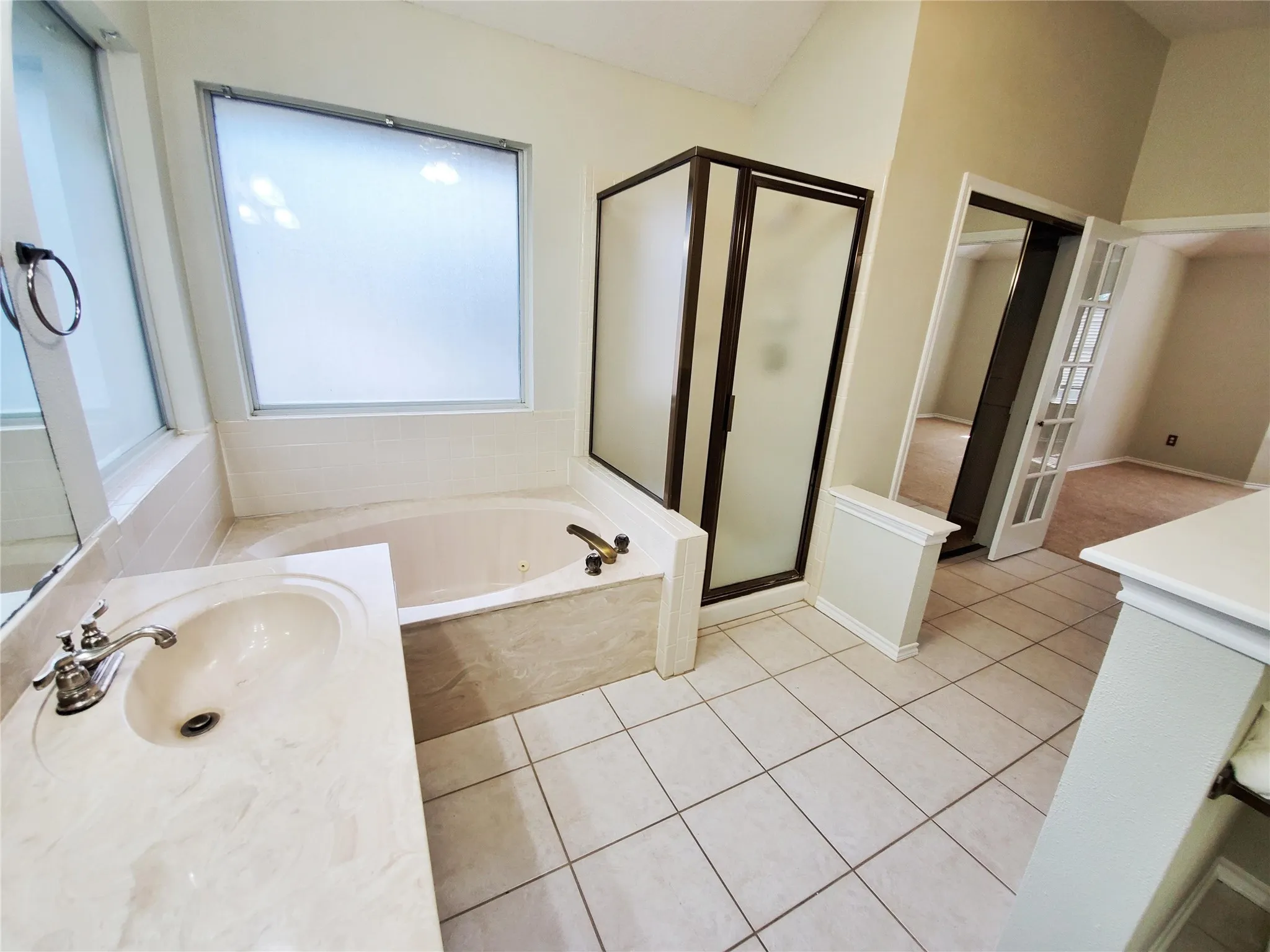 Primary bathroom upstairs