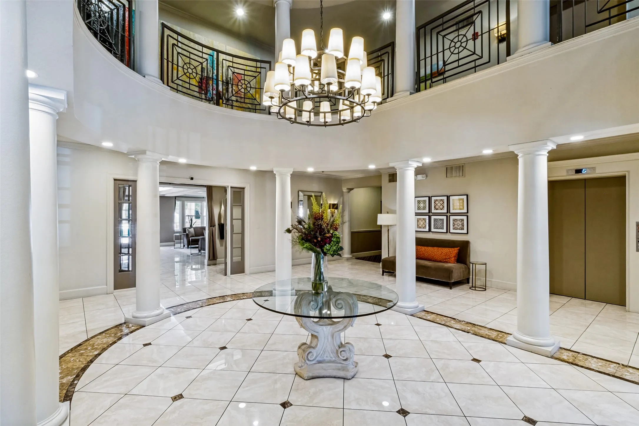 The Wyndemere - 3400 Welborn Street -  Stunning 2 Story Foyer with Elevator to 3rd Level - www.3400welborn318.com