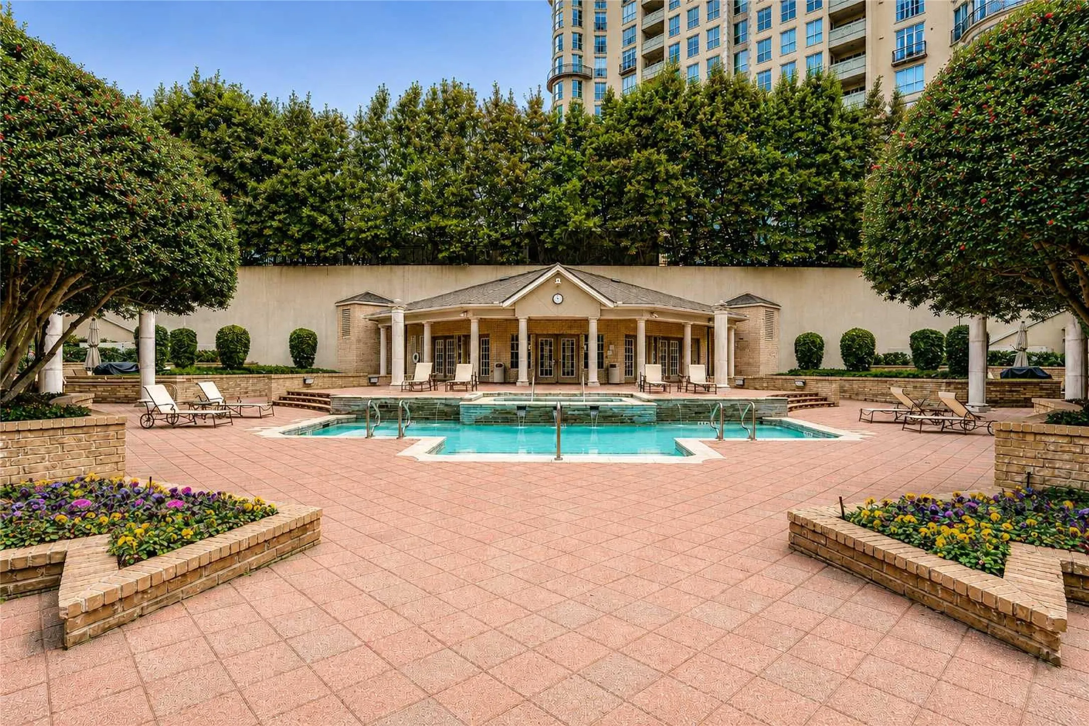 The Wyndemere - 3400 Welborn Street -  Pool & Patio Area & Fitness Center - www.3400welborn318.com