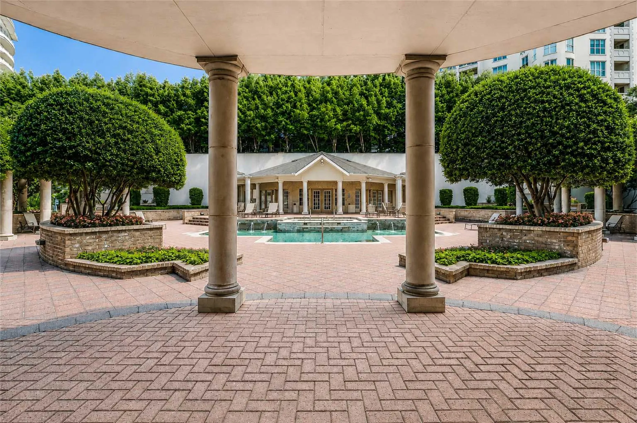 The Wyndemere - 3400 Welborn Street -  Pool & Patio Area & Fitness Center - www.3400welborn318.com