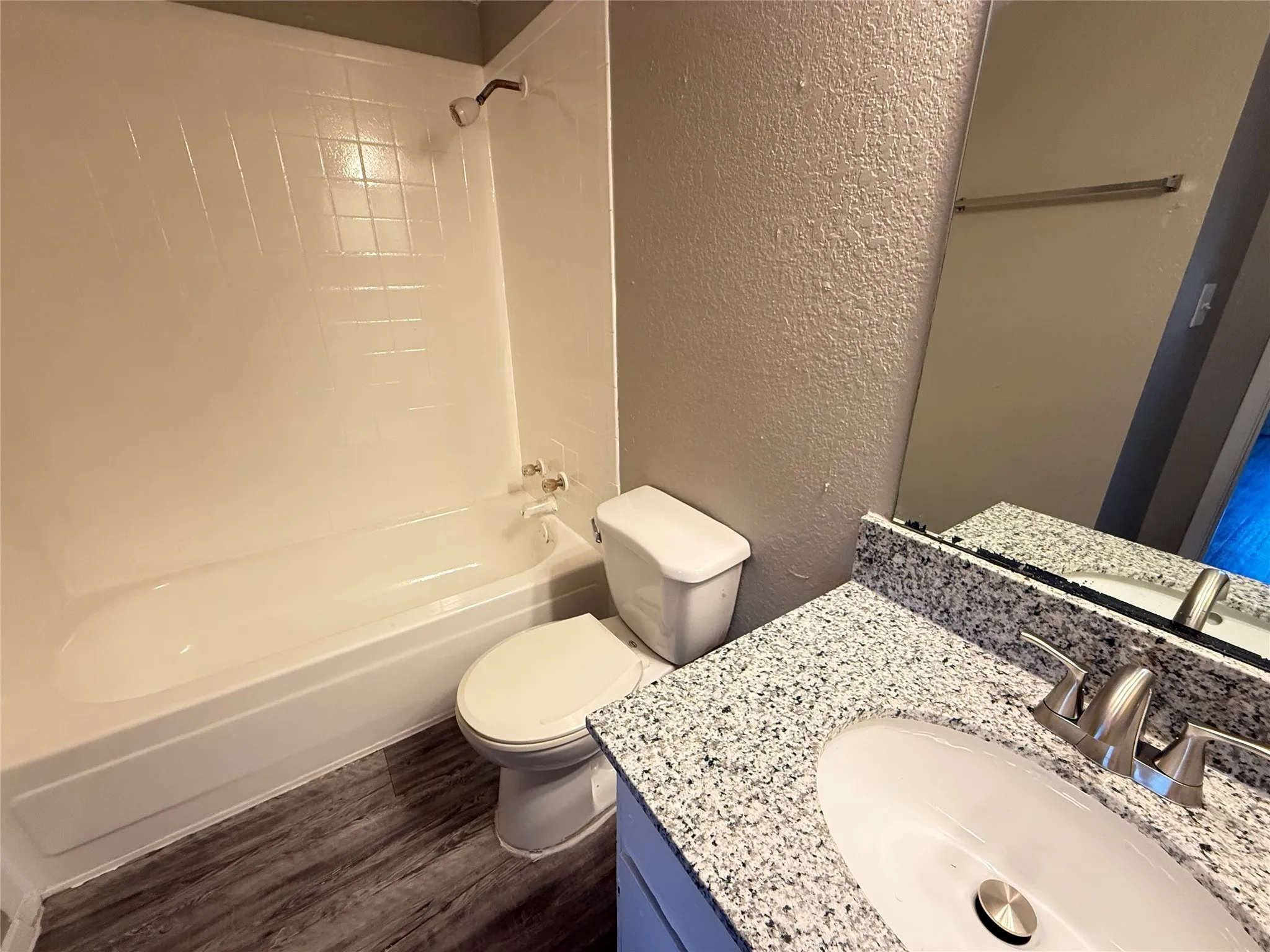 Brand new granite counters in kitchen and bathroom. This is the actual unit.