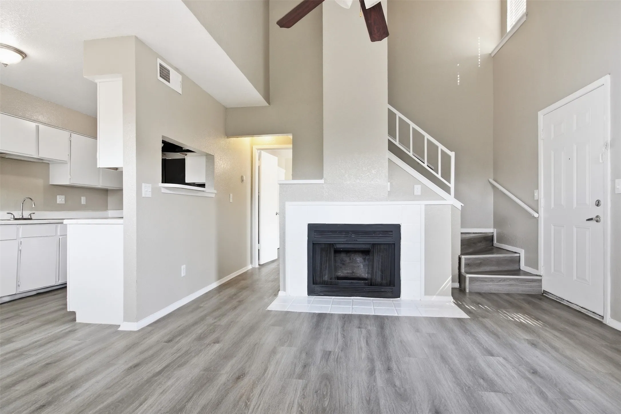 Not actual unit but same floor plan and flooring.