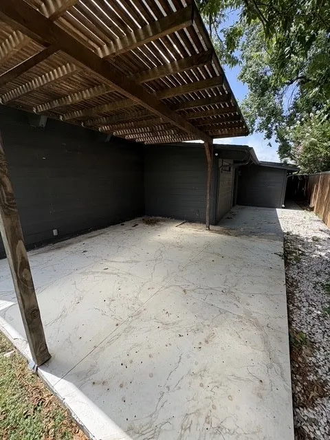 View of patio.
