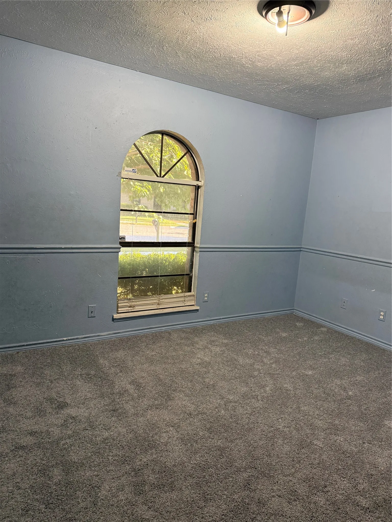 Gray carpeting with a textured finish