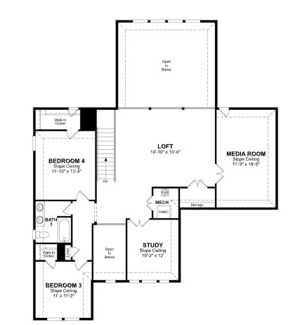 Beazer Homes Heath Golf and Yacht Club Lockhart Floorplan.