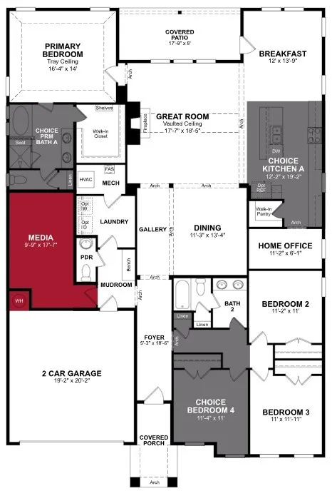 Beazer Homes Lovers Landing Manor Floorplan. This is not a photo of the actual home, but is a photo of the Manor floorplan.