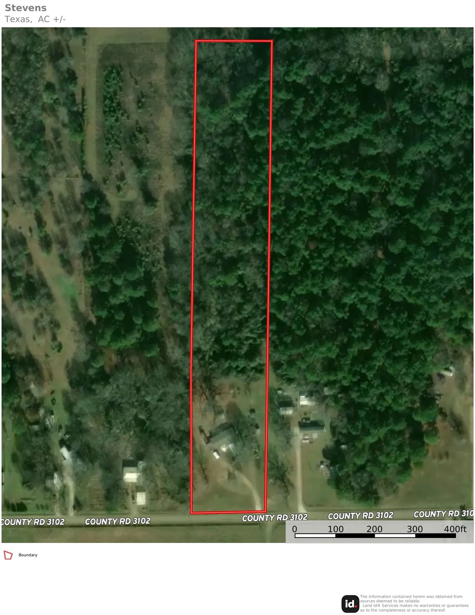 Aerial Map. Depicting the property boundary and surrounding geographical features