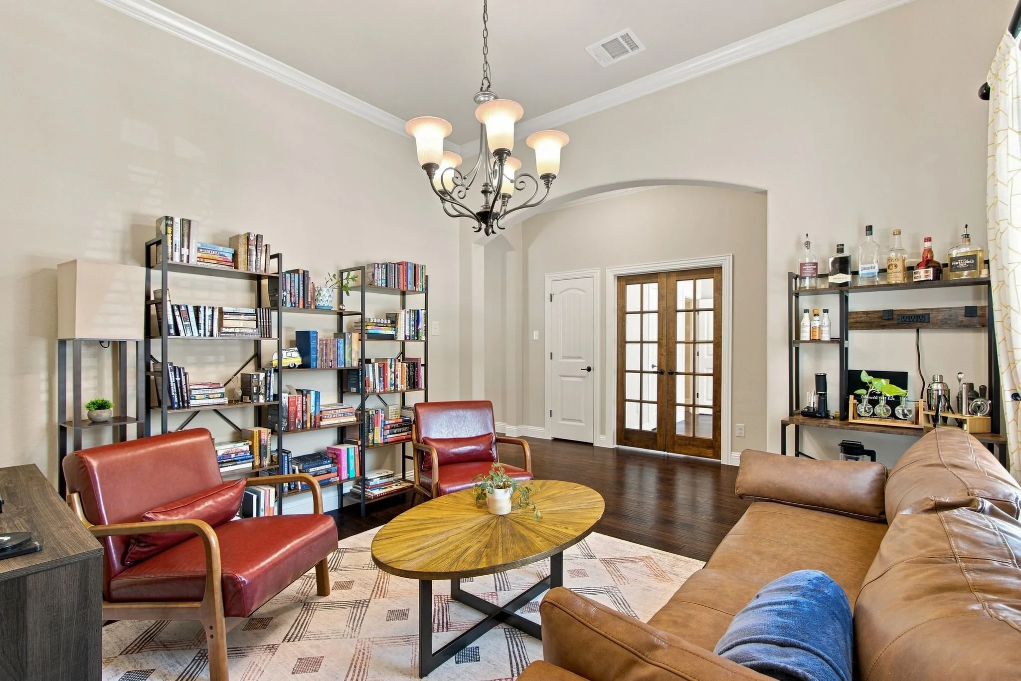 Formal dining room currently used as music room view 1