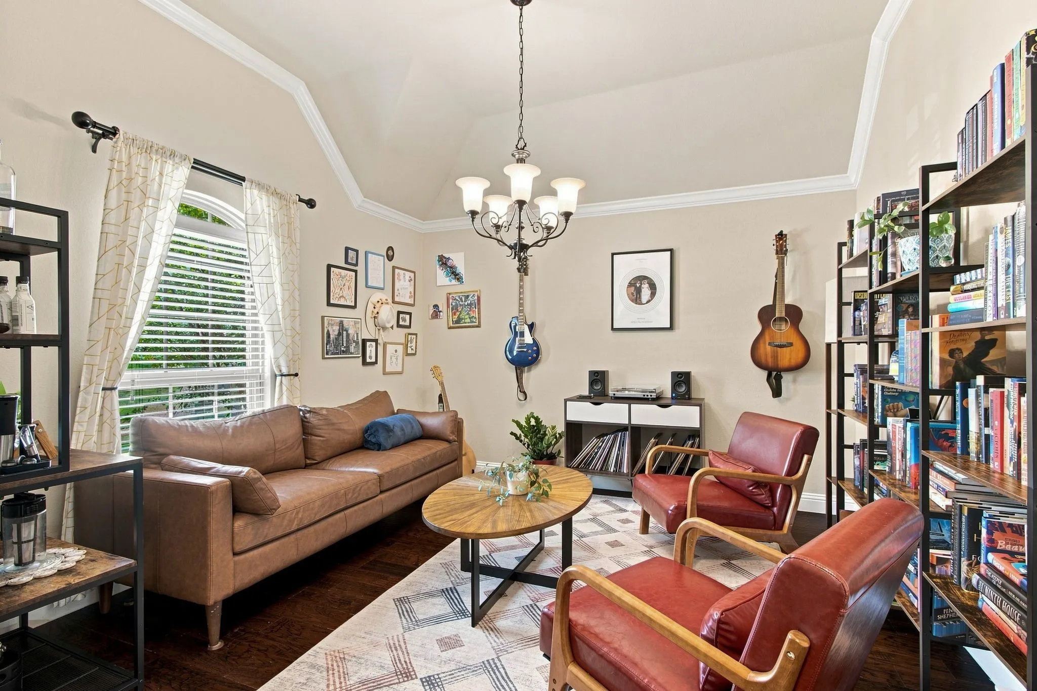 Formal dining room currently used as music room view 2