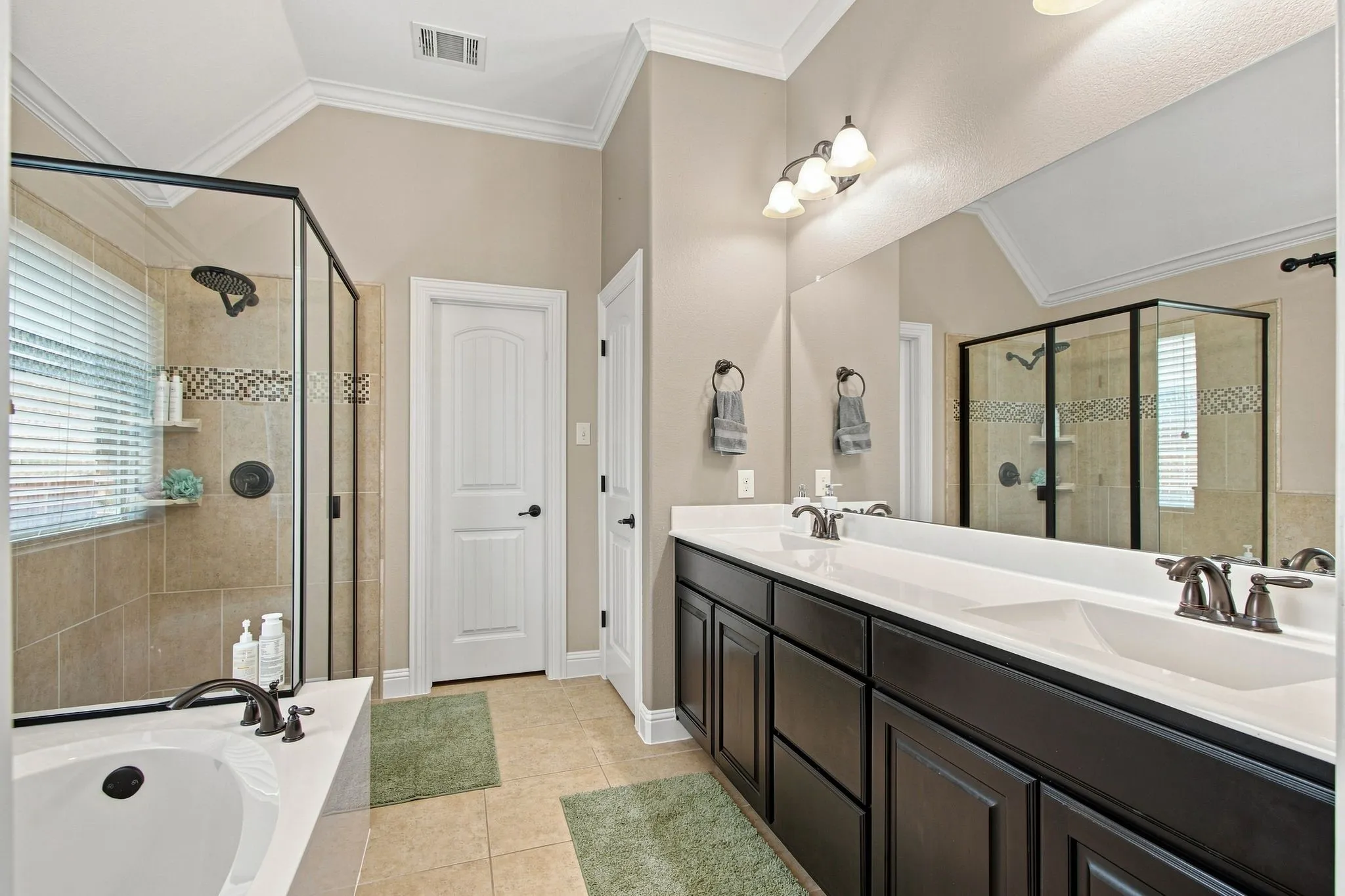 Primary bathroom view 1