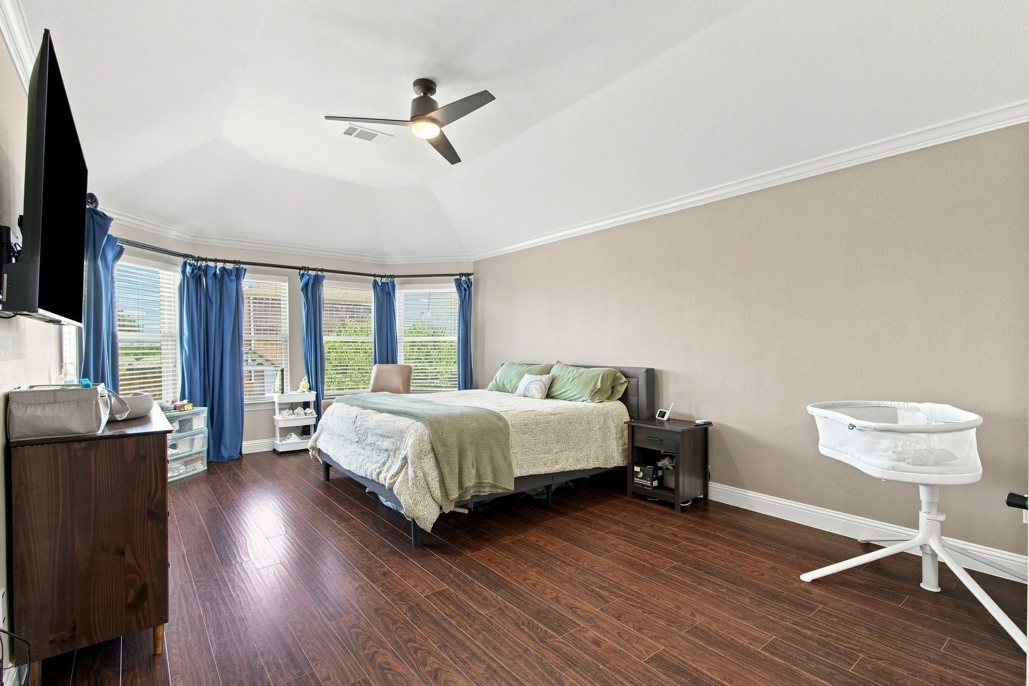 Primary bedroom view 1