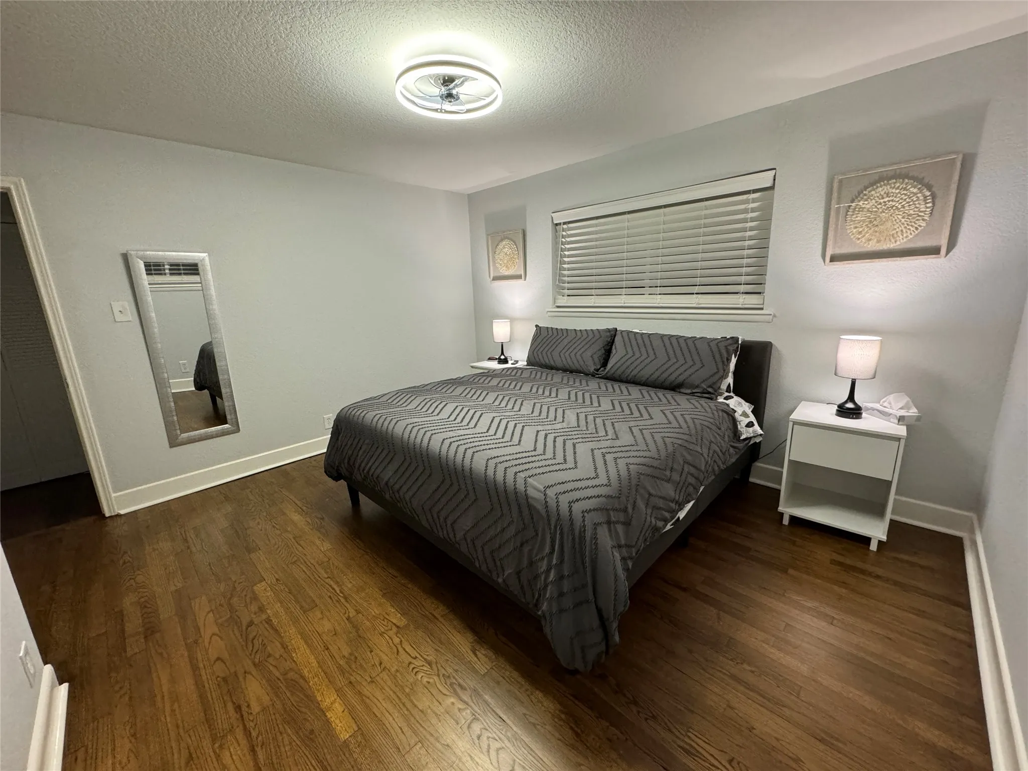 Hardwood-style flooring throughout
