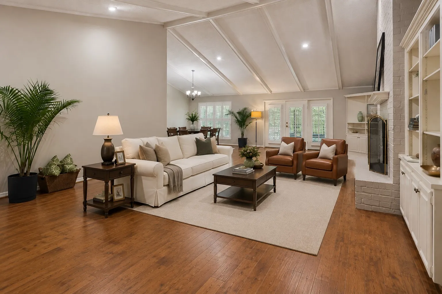 AI rendering of living room potential