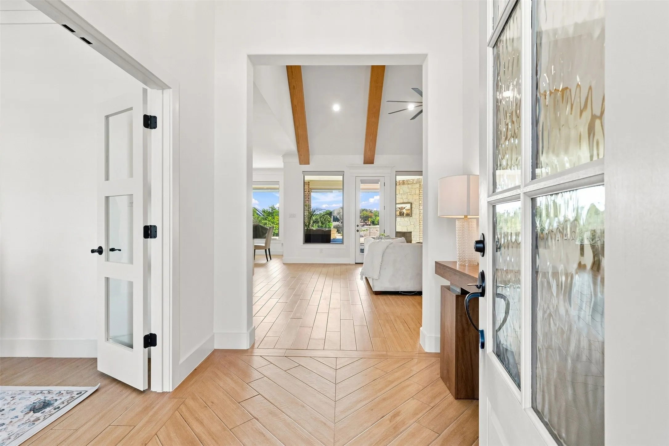 View looking in from front entry.