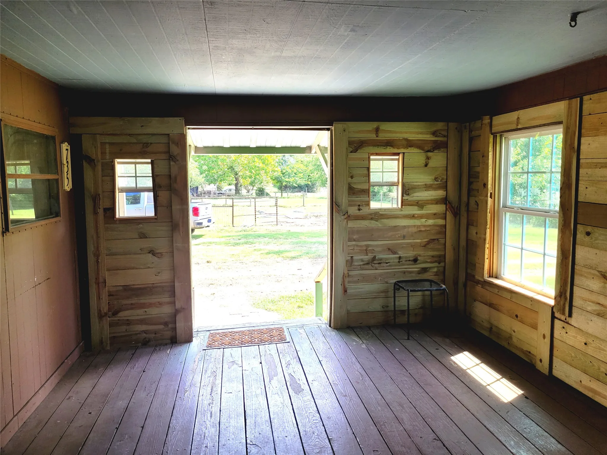 Enclosed front porch