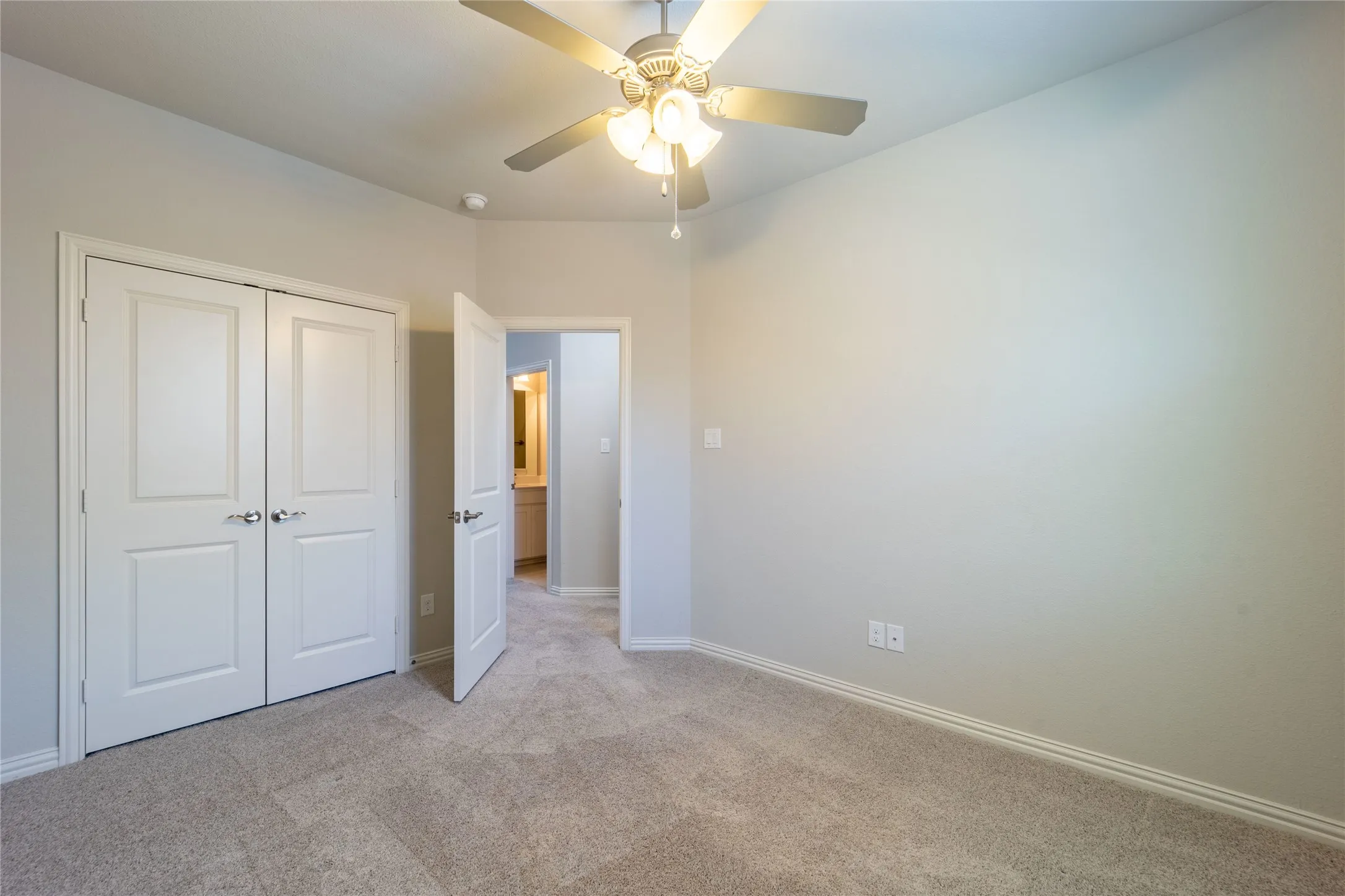 Spacious secondary bedrooms with generous closet space