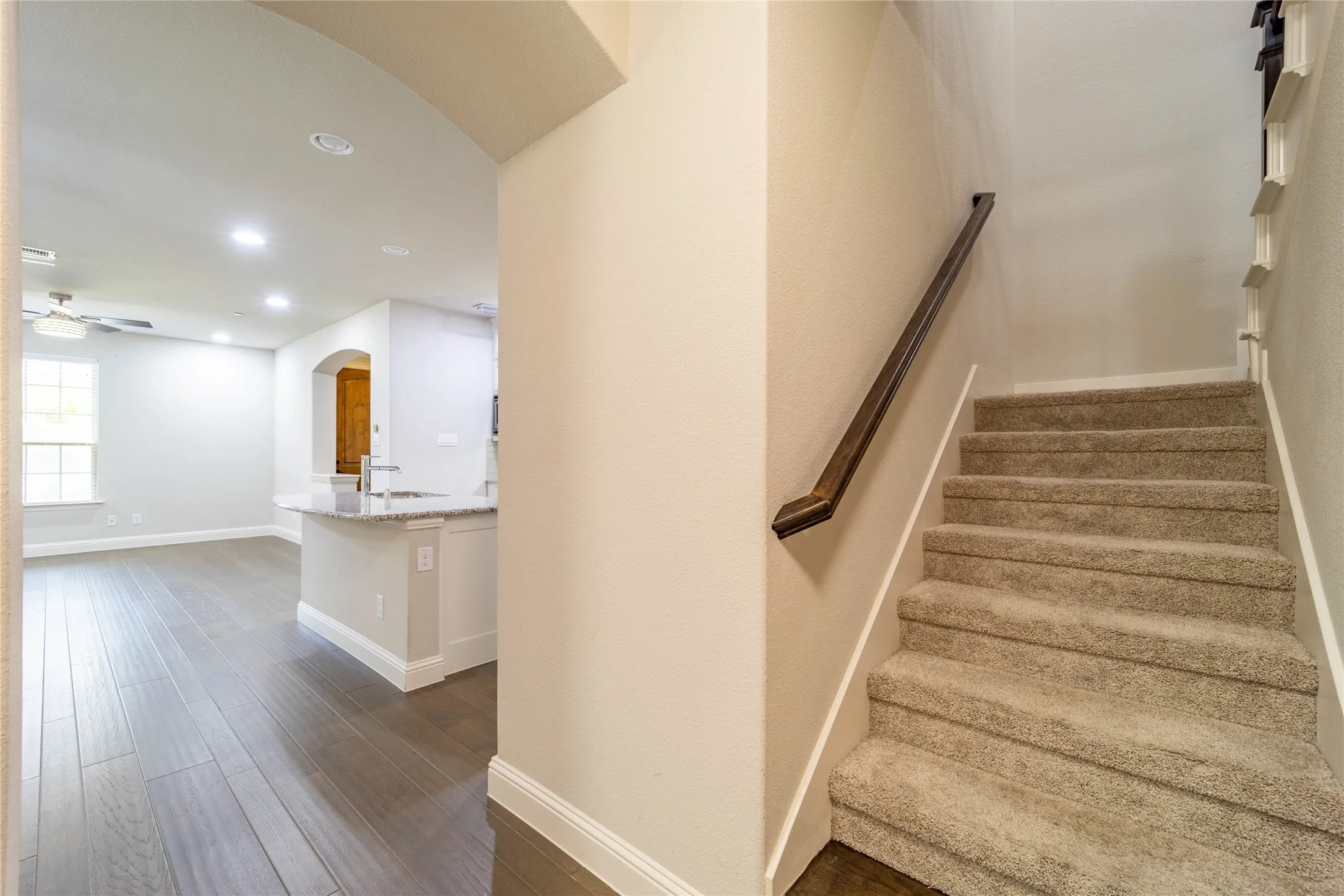 You would never know that underneath this staircase is a large storage area - great use of space