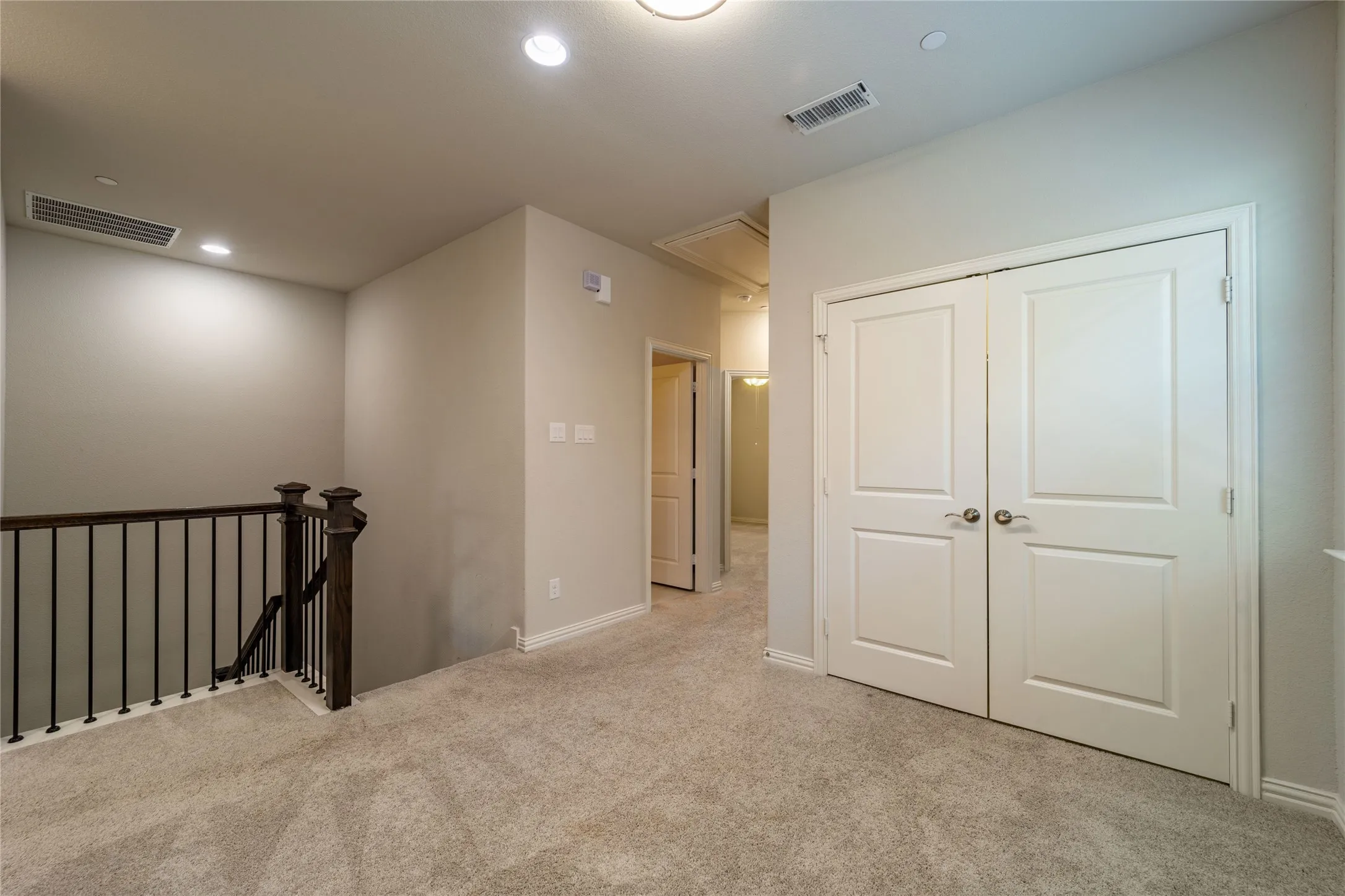 2nd living area is perfect for a home office and the upstairs carpeting has an upgraded carpet and extra thick pad - you'll feel like you are walking on a cloud
