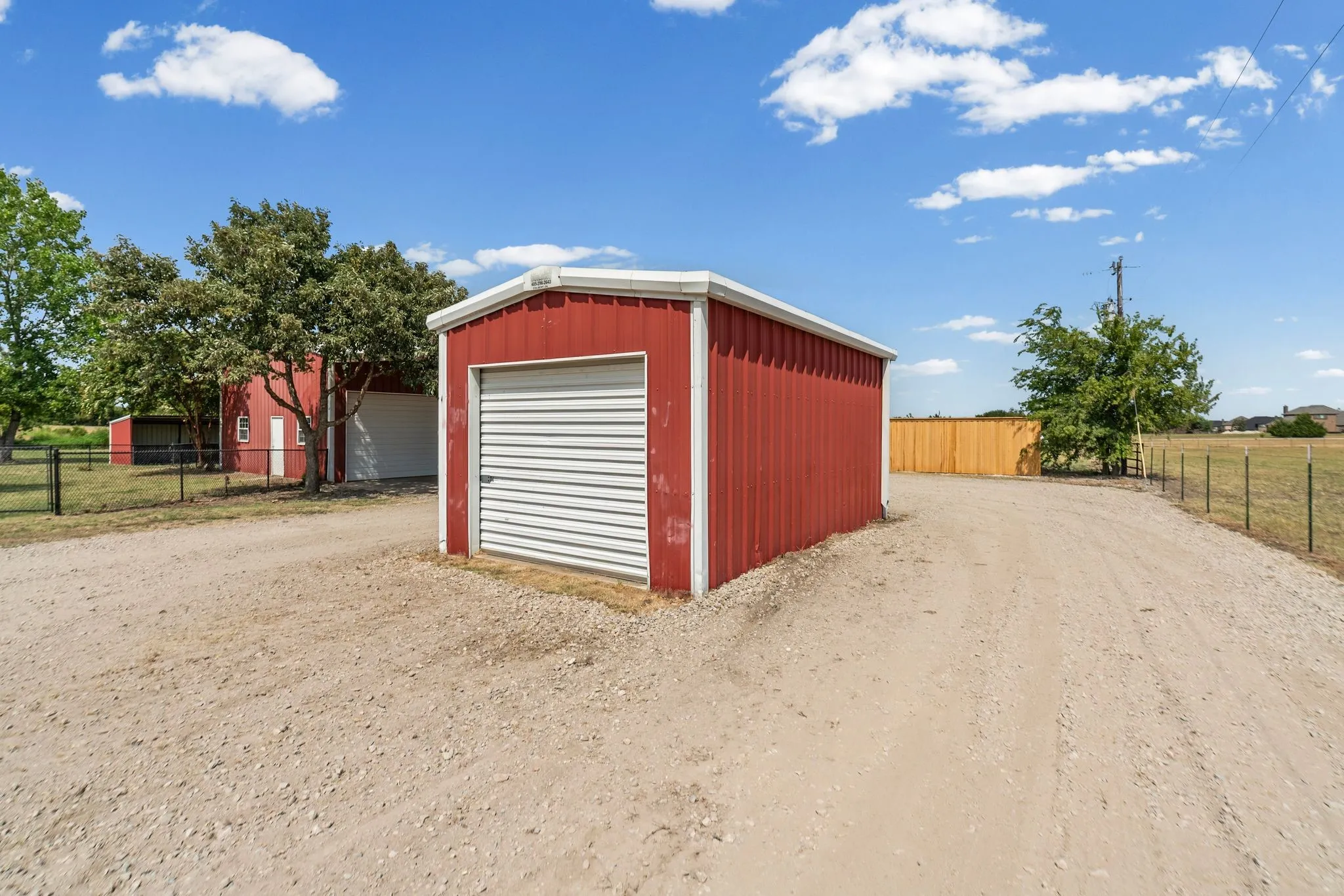 Single car garage or equipment shed.