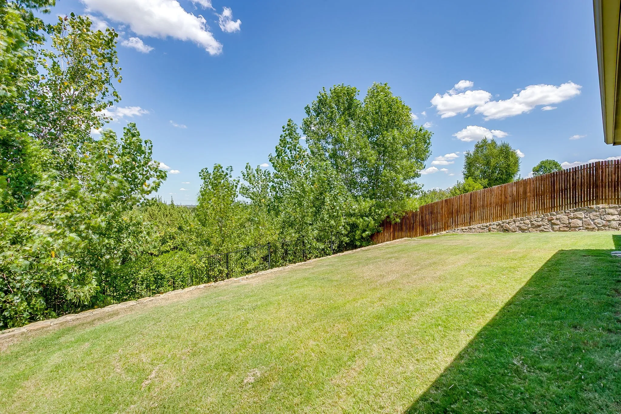 Nice, flat upper yard