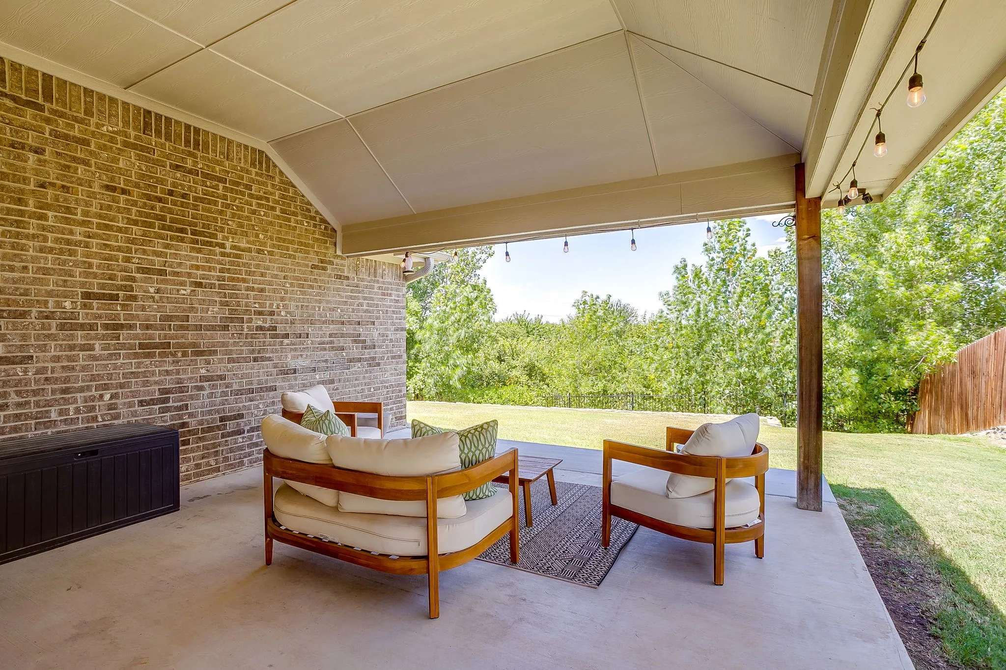 Oversized covered patio