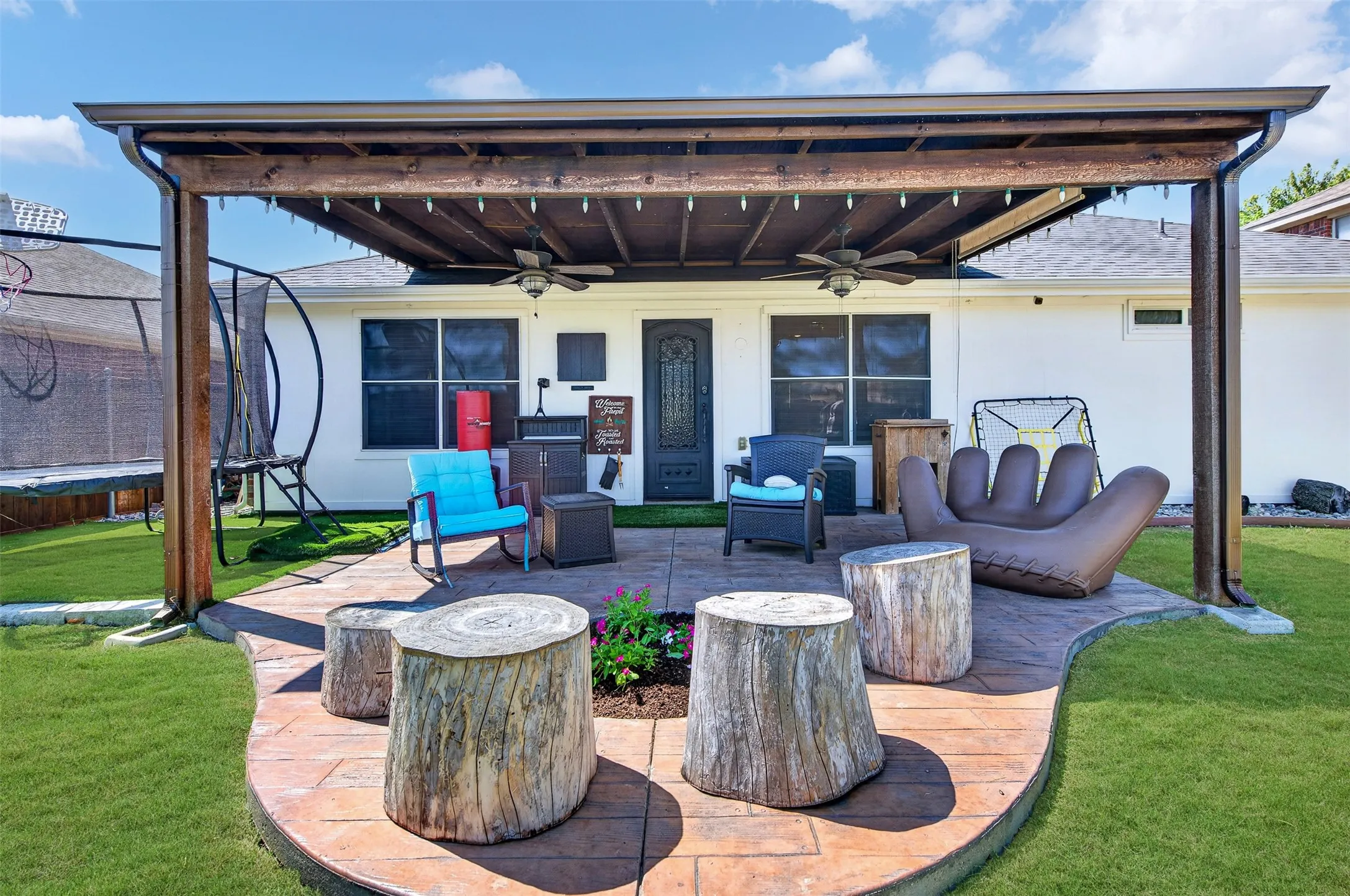 Have a great evening in the backyard.