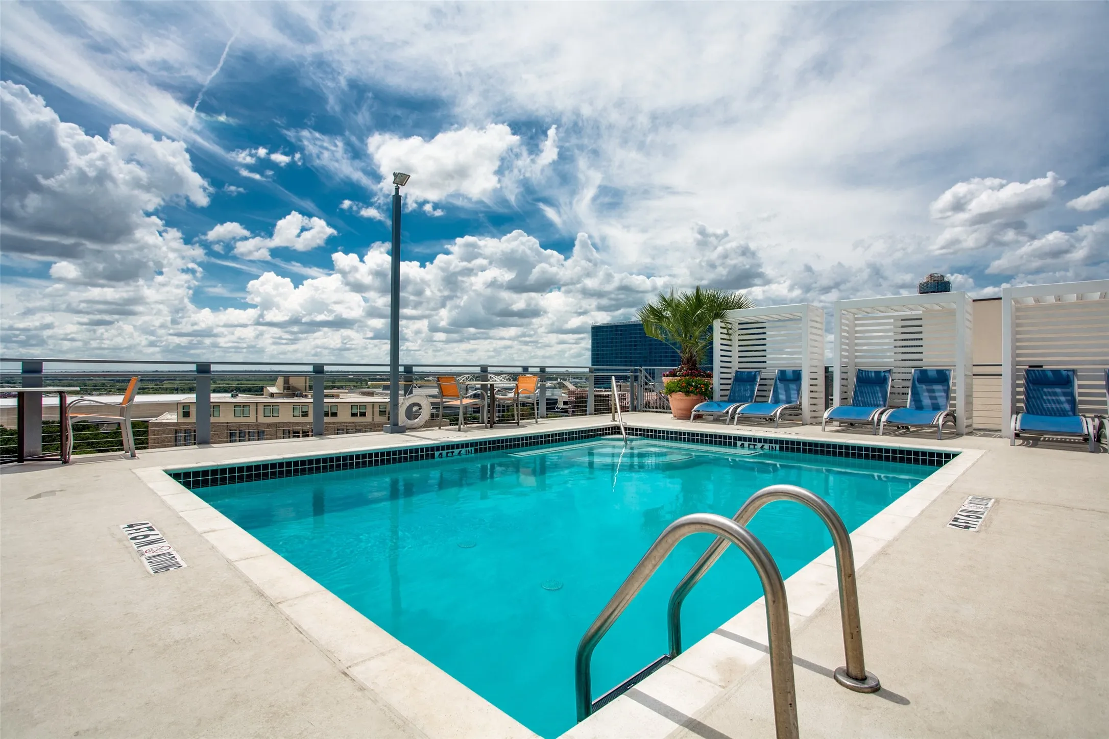 Monthly HOA dues cover the pool, gym, parking, storage, PLUS water, trash, internet, concierge services, and on-site management for easy, low-maintenance living.
