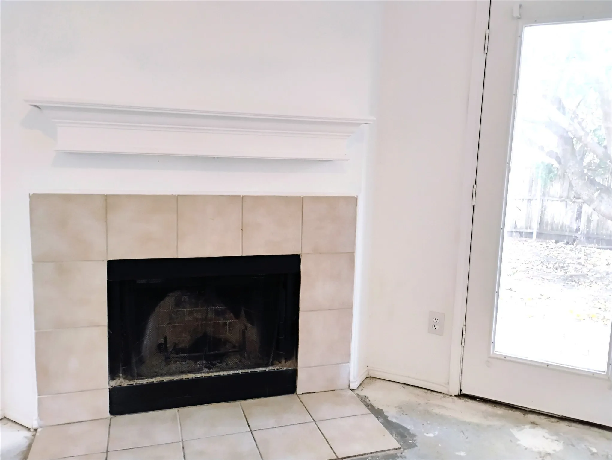 Wood burning Fireplace