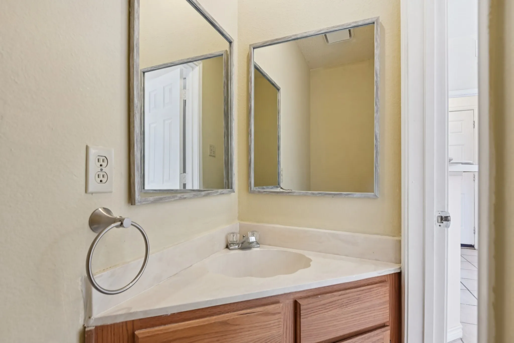 first floor half bathroom