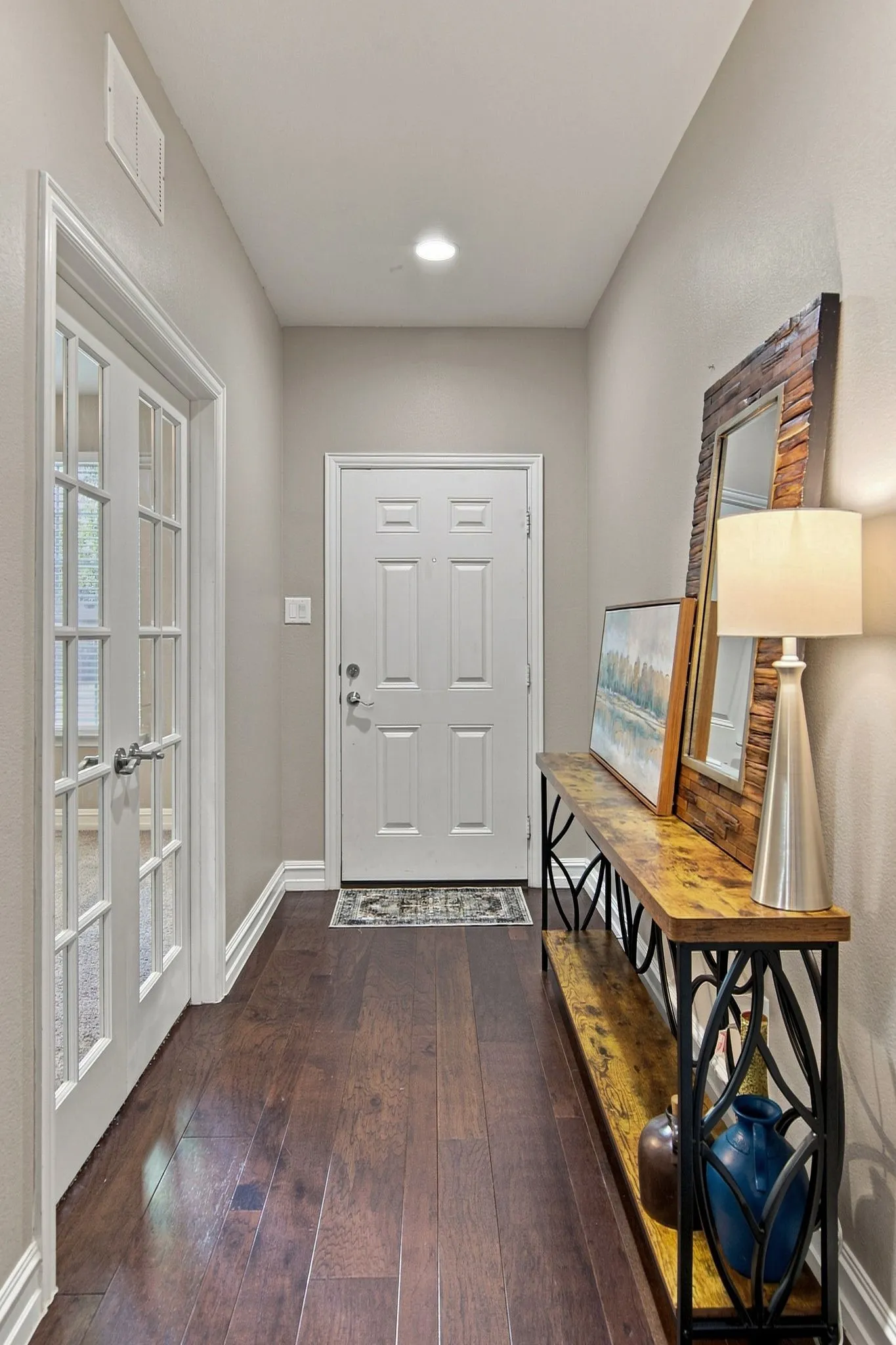 French doors going into the Bonus Flex Room is at front of house.  This room could be so many things - just depends on what you might need or use the most!