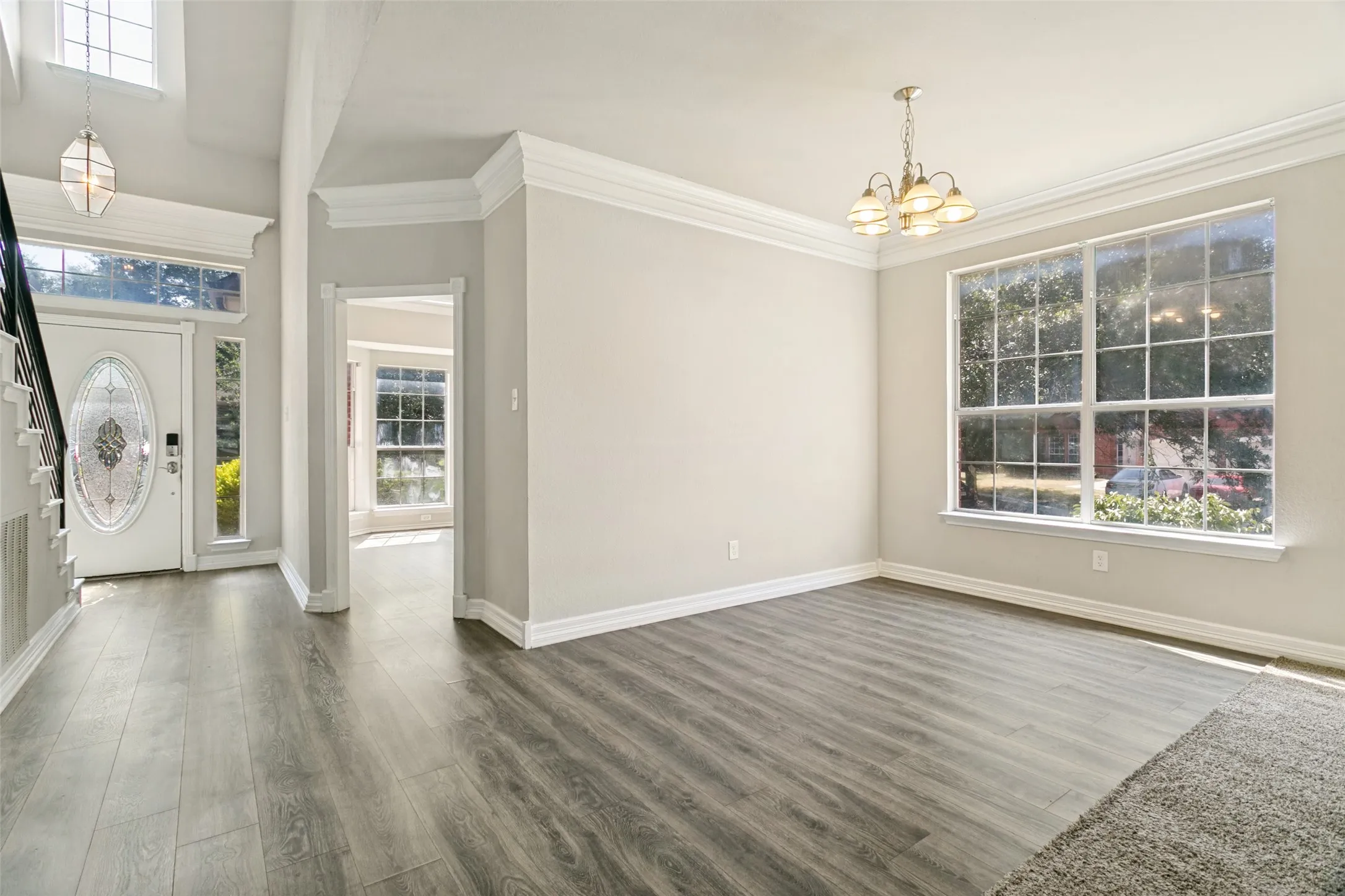 Open dining and living