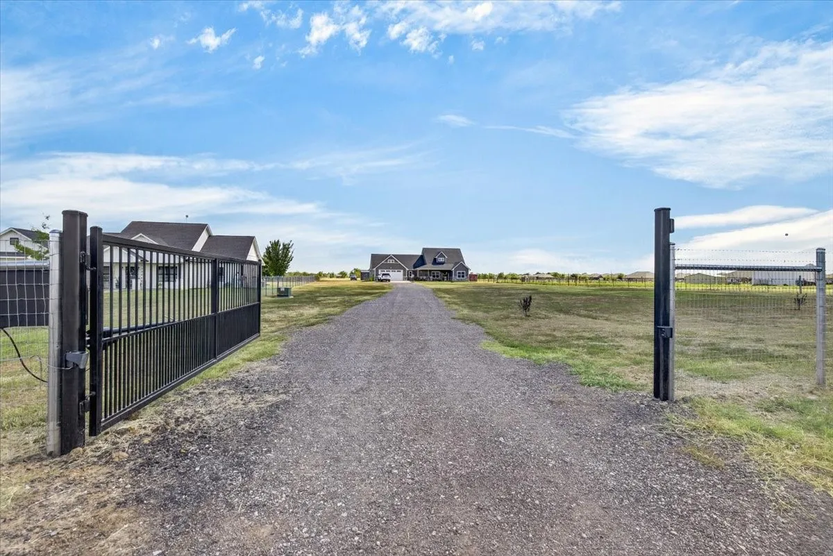 newly installed fence and eletric gate