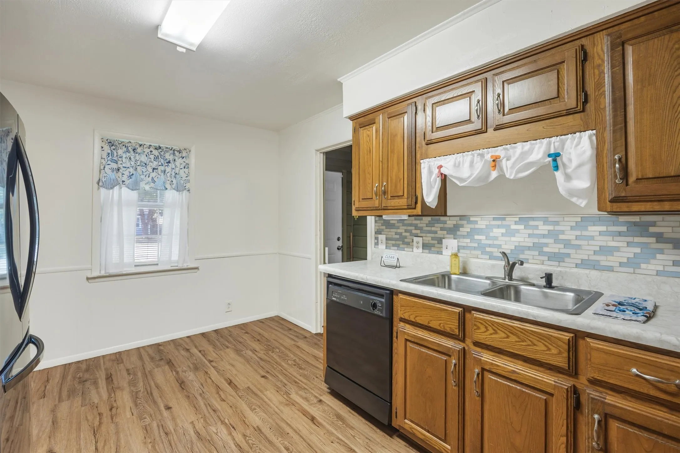 Area for small kitchen table by the window.