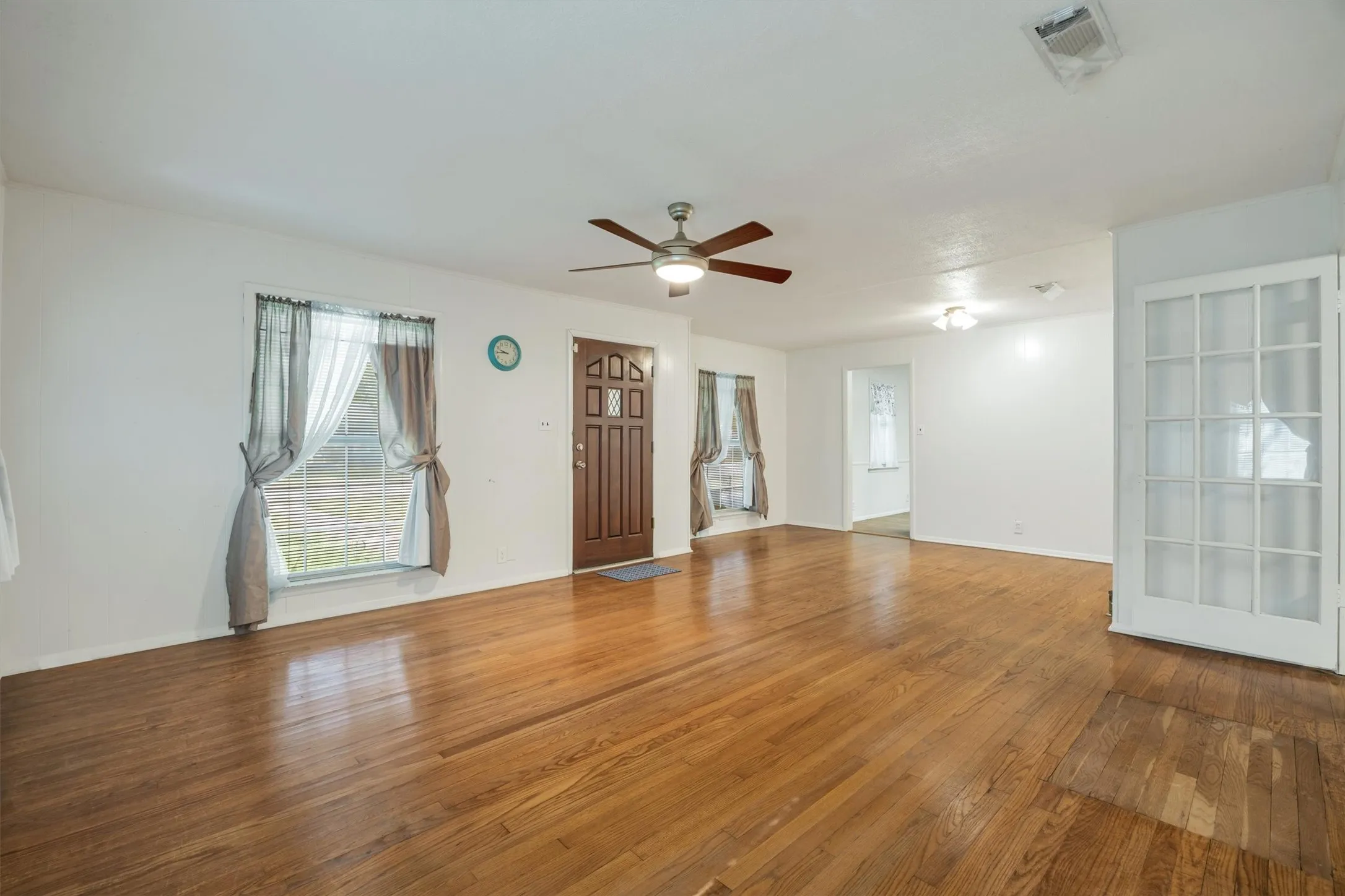 Living room and dining area
