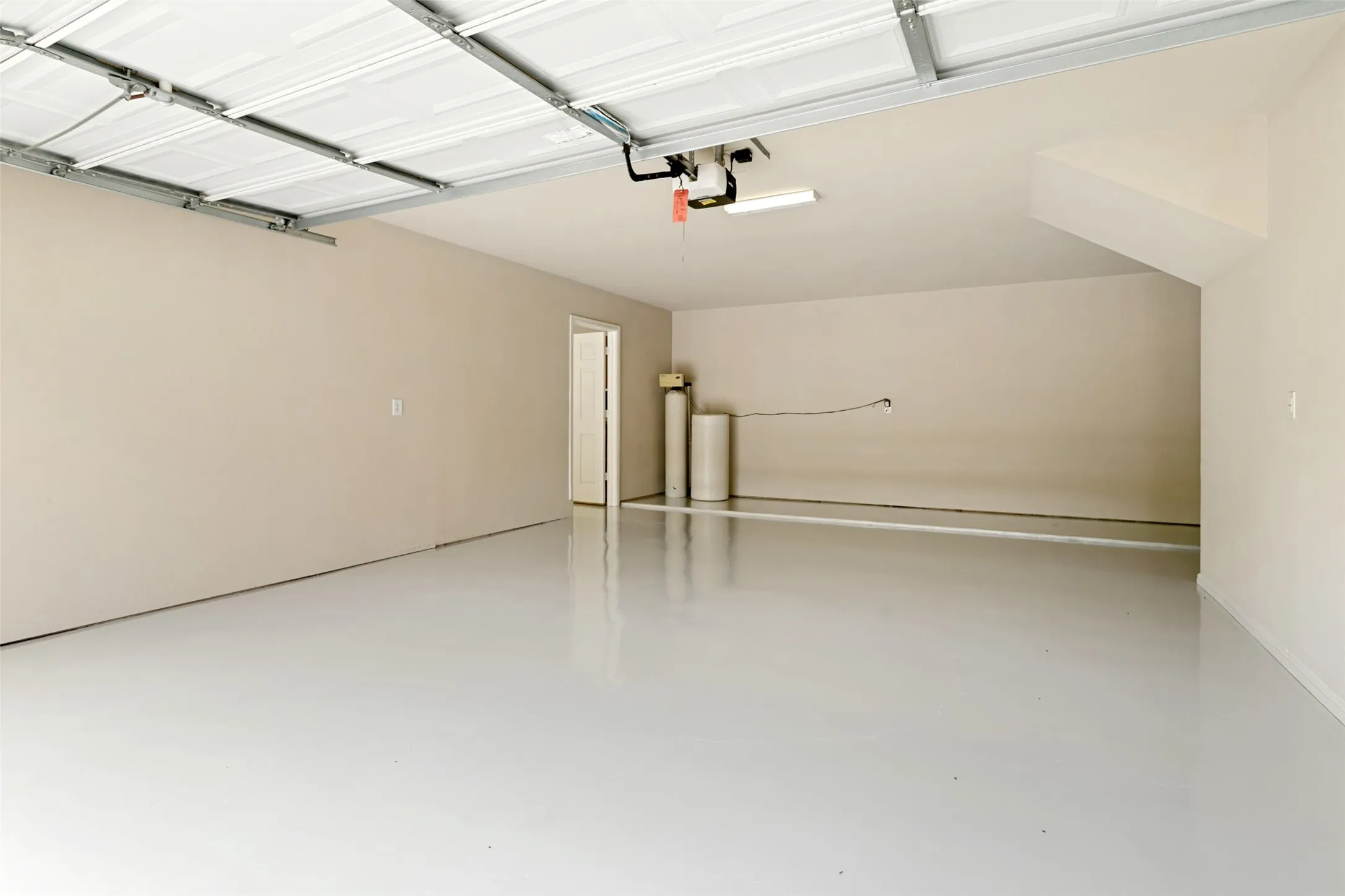 With stairs to the unfinished attic space