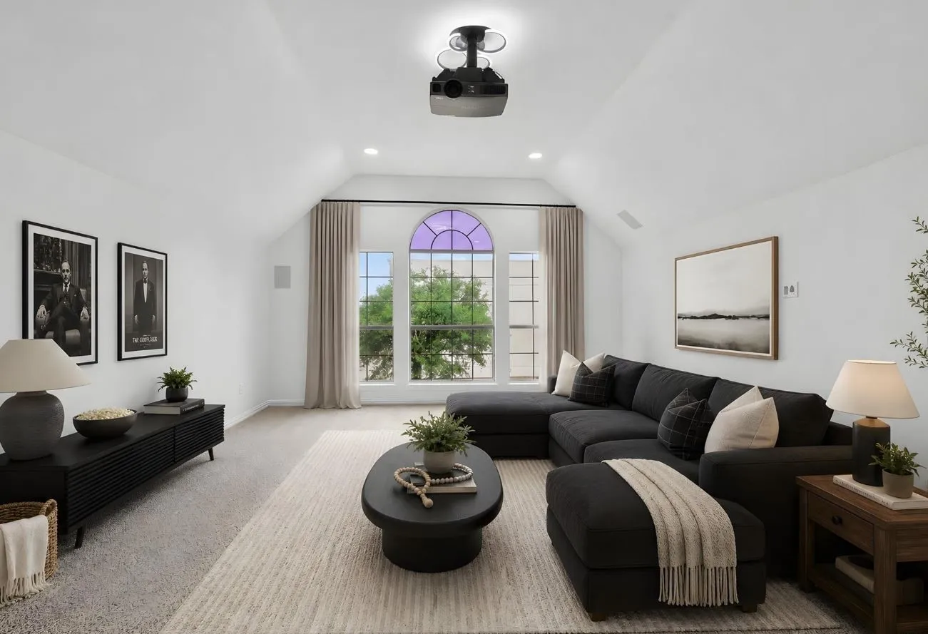 Media Room Staged