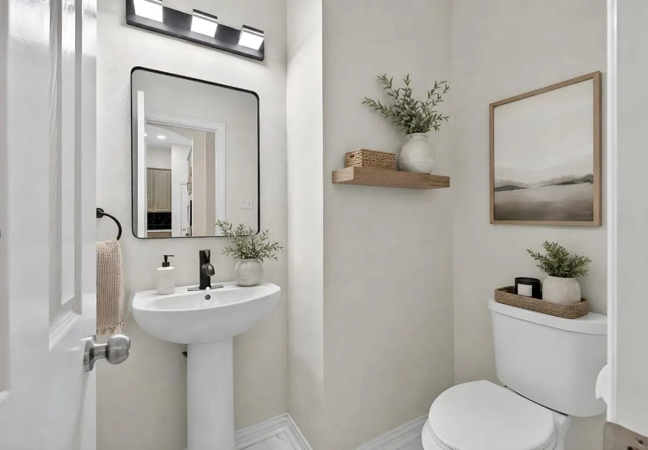 Half Bath Virtually Staged