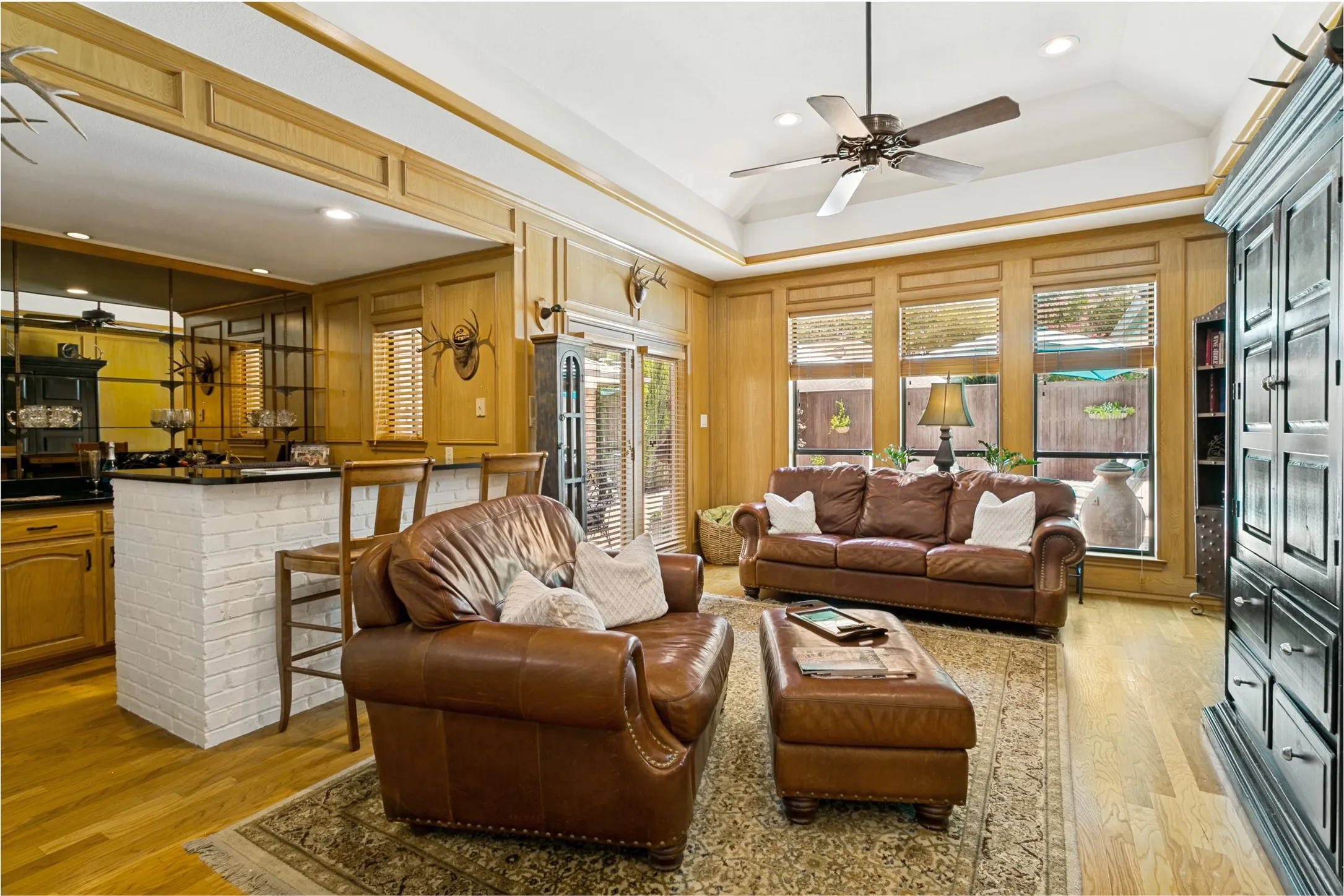 The second living area adjoins the primary living area. A real retreat with its own entertaining bar.