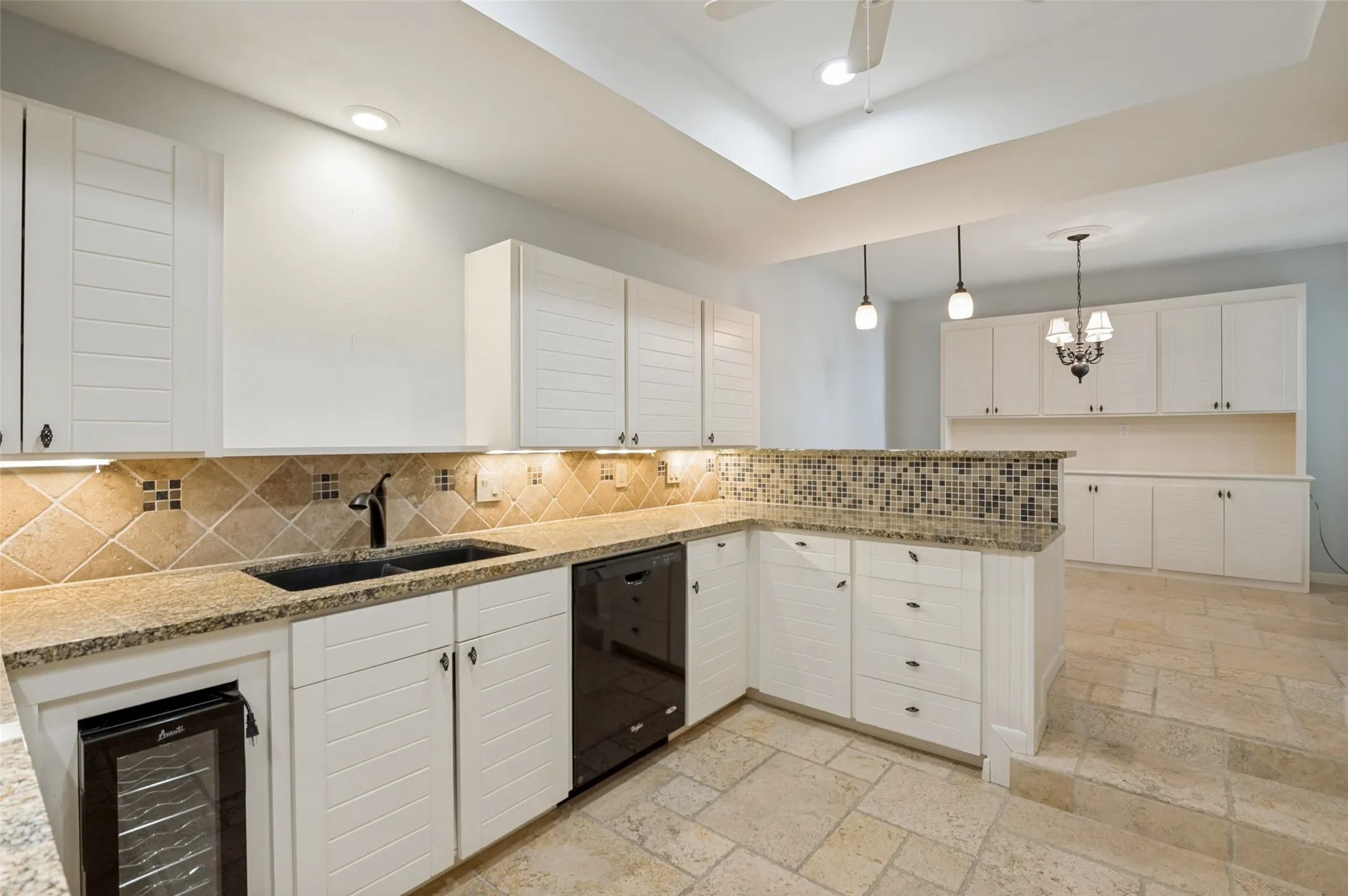 Updated Kitchen with views into Brkfast area.