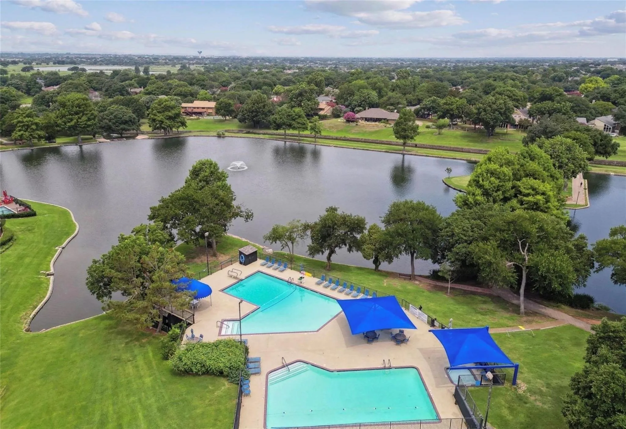 Pools and Lake.
