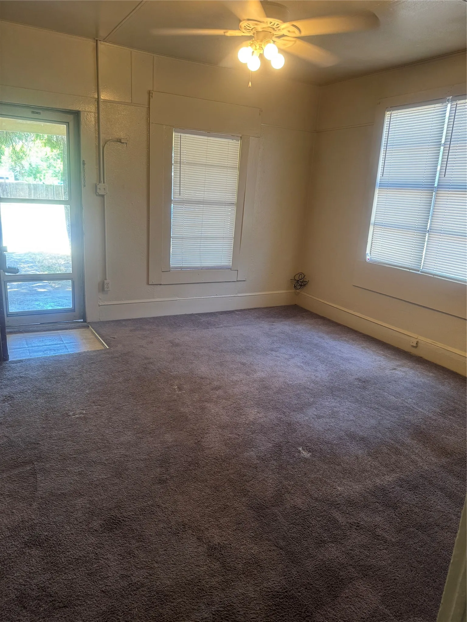 Livingroom with front door