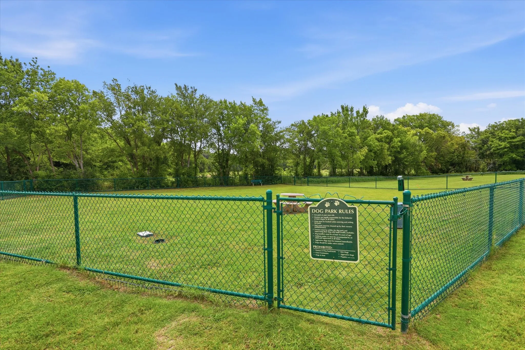 The nature preserve includes a dog park.