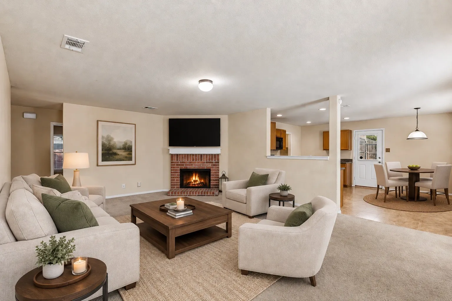 Living Room—Virtually Staged